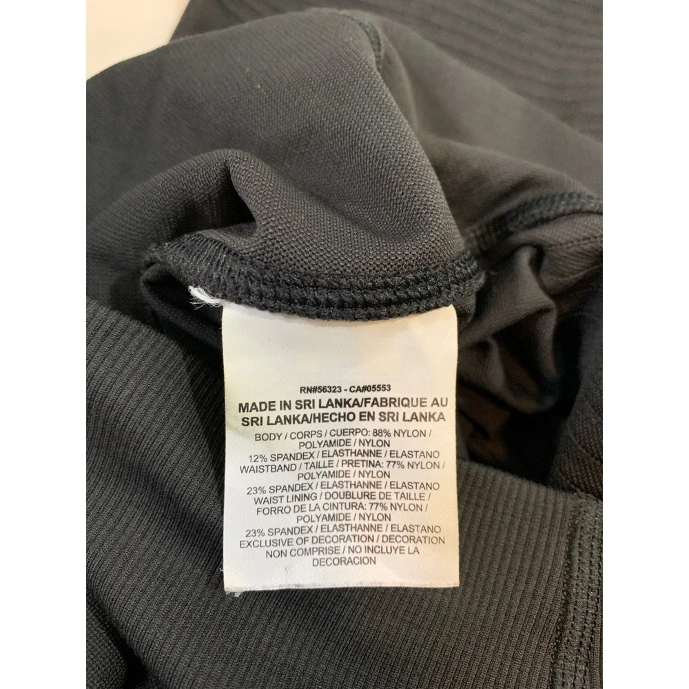 Nike Dri-FIT‎ Zonal Strength Training Tights Womens Large Black Cropped Leggings